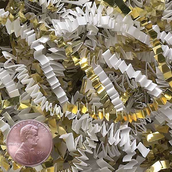 Metallic Crinkle Cut Paper Shred (10 lb)